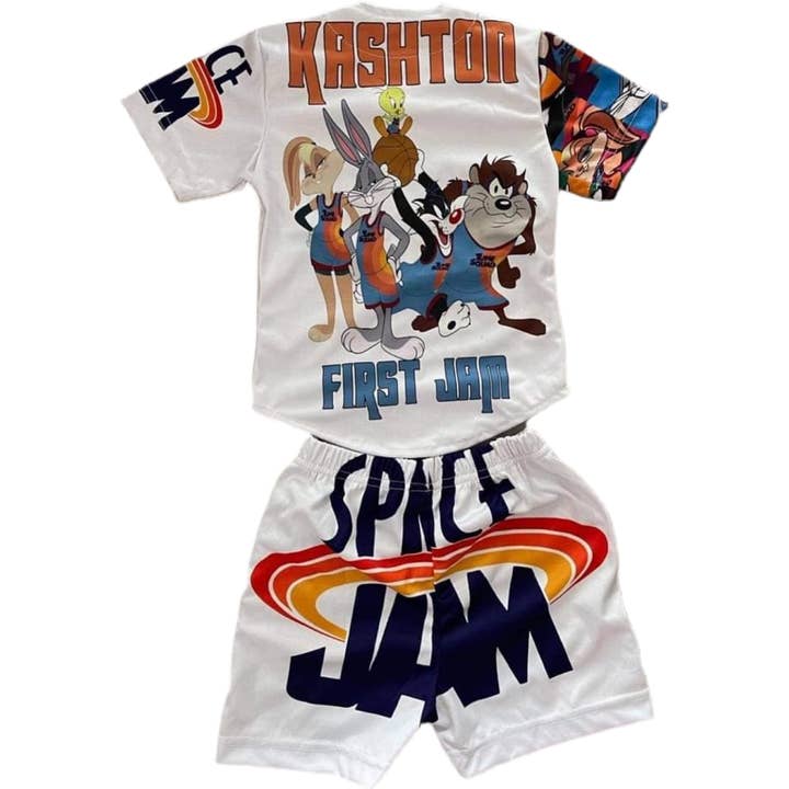 Dimi Rogue - Wholesale Top & Short Set - Kids - Kids Space Jam Cartoon Set Baseball jersey