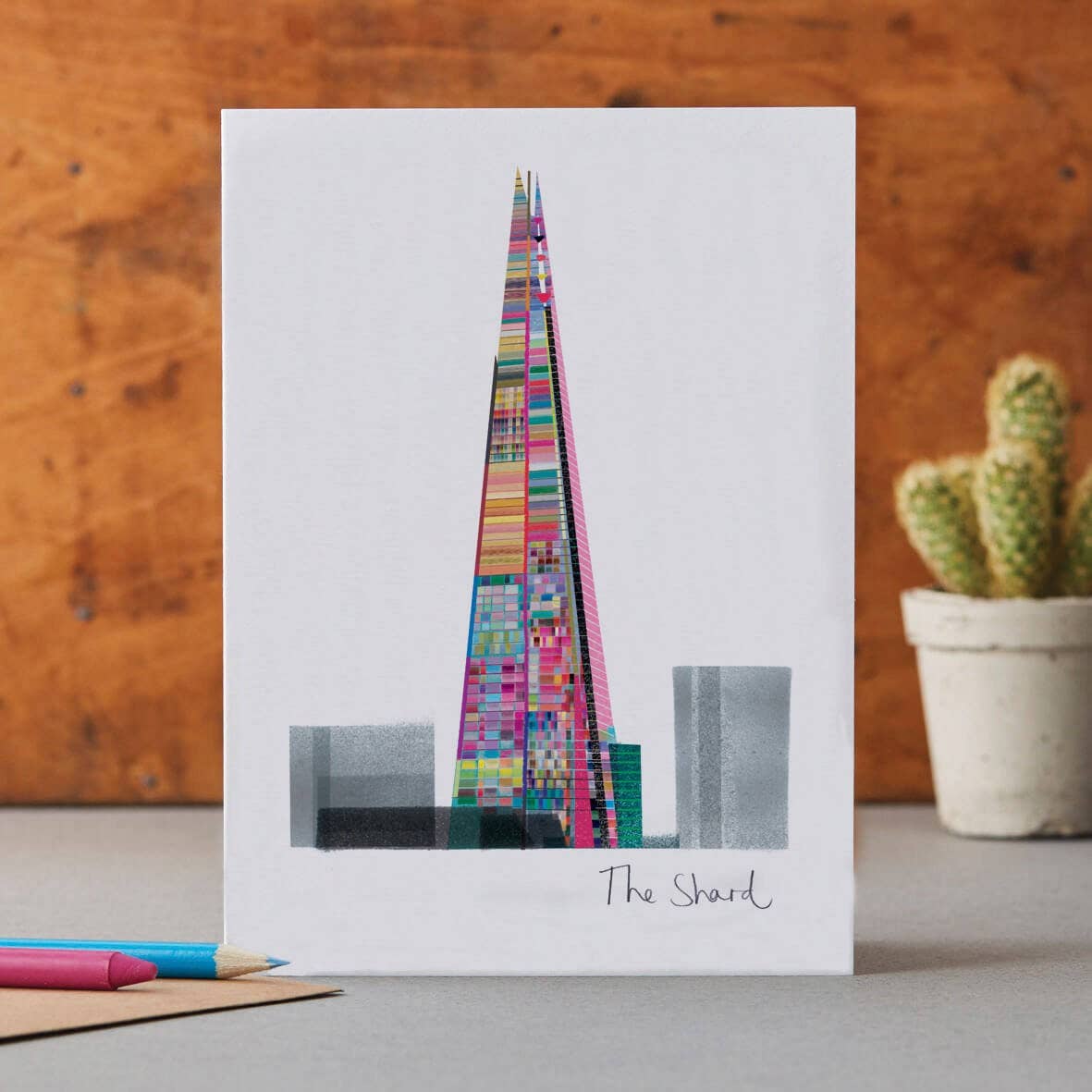 I Drew This - Wholesale Everyday Greeting Card - The Shard Card, London Skyline, Modern Architecture, LM0600