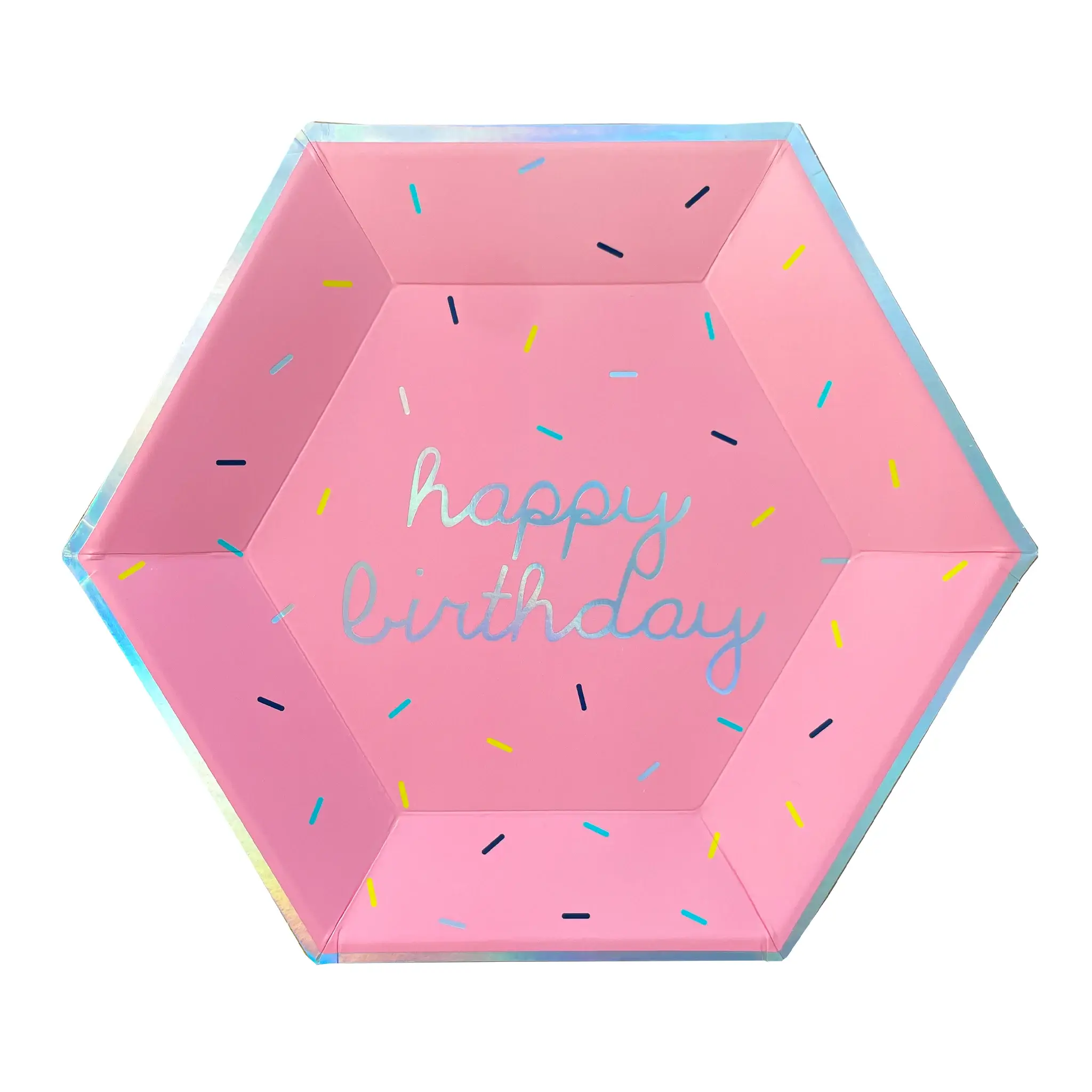 Harlow & Grey - Wholesale Disposable Tableware Pack - Sprinkles - Bright Happy Birthday Kit (60-Piece Party Pack)2