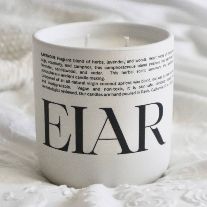 EIAR STUDIO - Wholesale Jar/Filled Candle - Lavandin Ceramic Candle 0