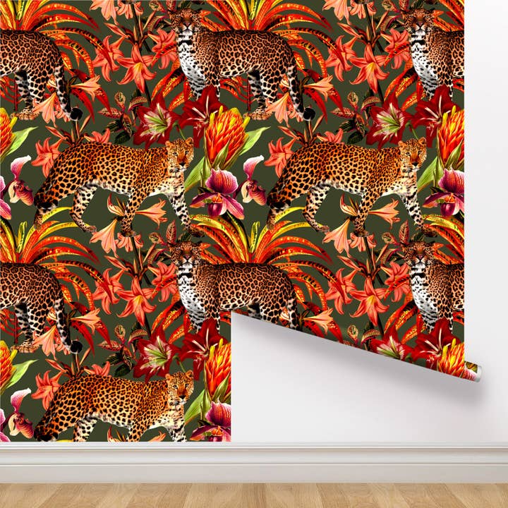 Schil en plak behang - Pantera/Forest voor wholesale door SmithHönig