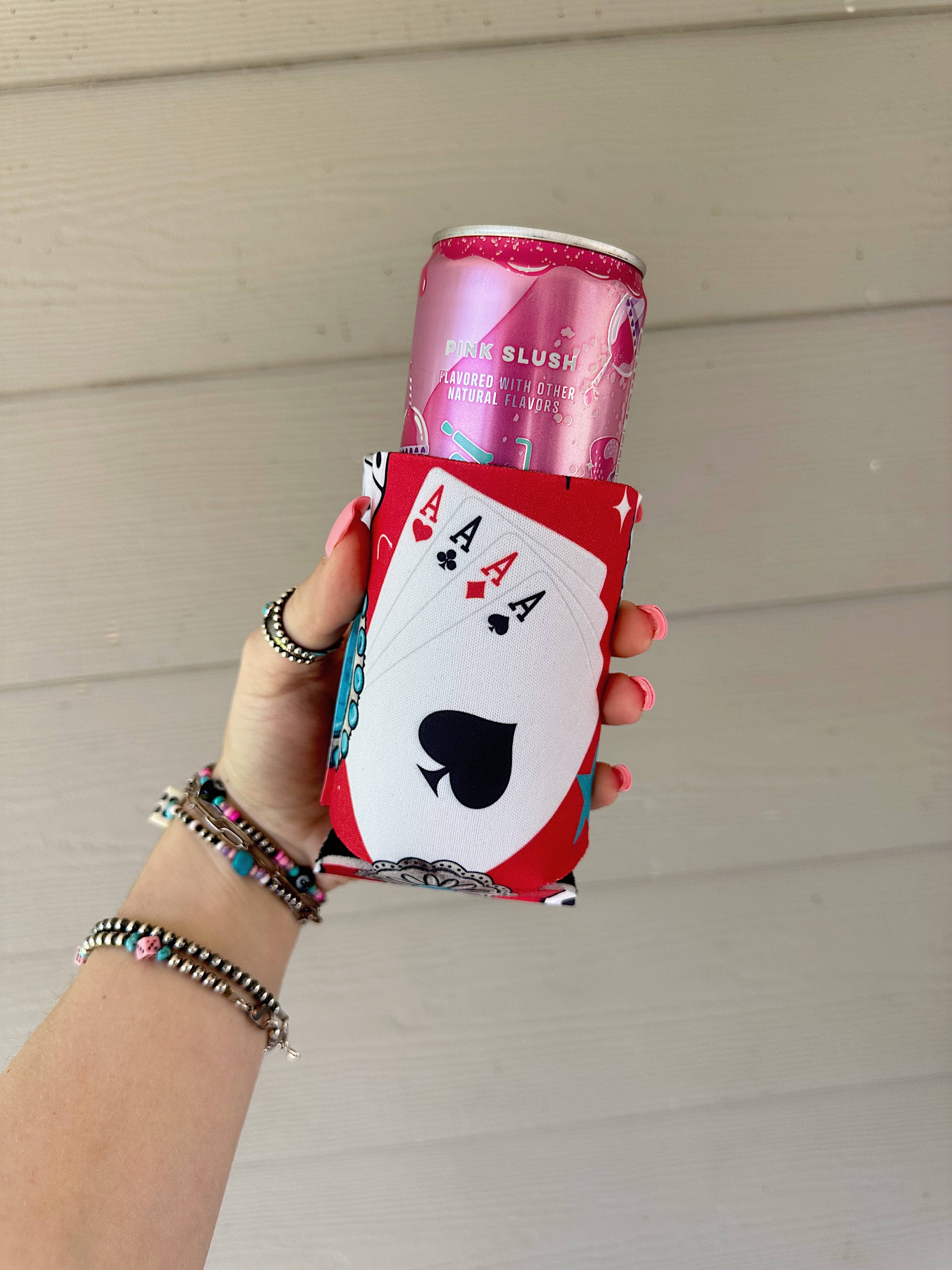 Gunpowder and Glam Boutique - Wholesale Drink Huggers & Koozies - 8 Ball Cherry Koozie (2 sizes)1