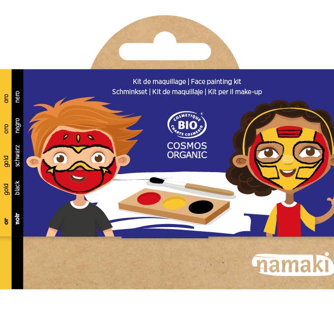 4.1 -Kit 3 couleurs Ninja & Super-héros multilingue COSMOS** pour la vente par Namaki Cosmetics