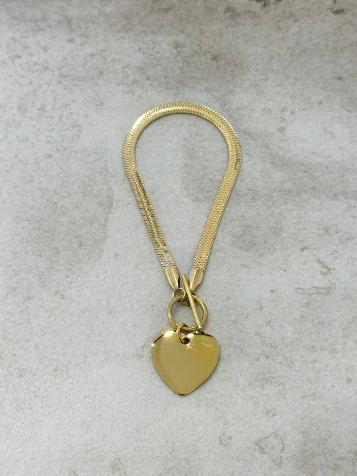 Italiaanse schakelarmband met hartvormige hanger voor wholesale door Cassette Barcelona