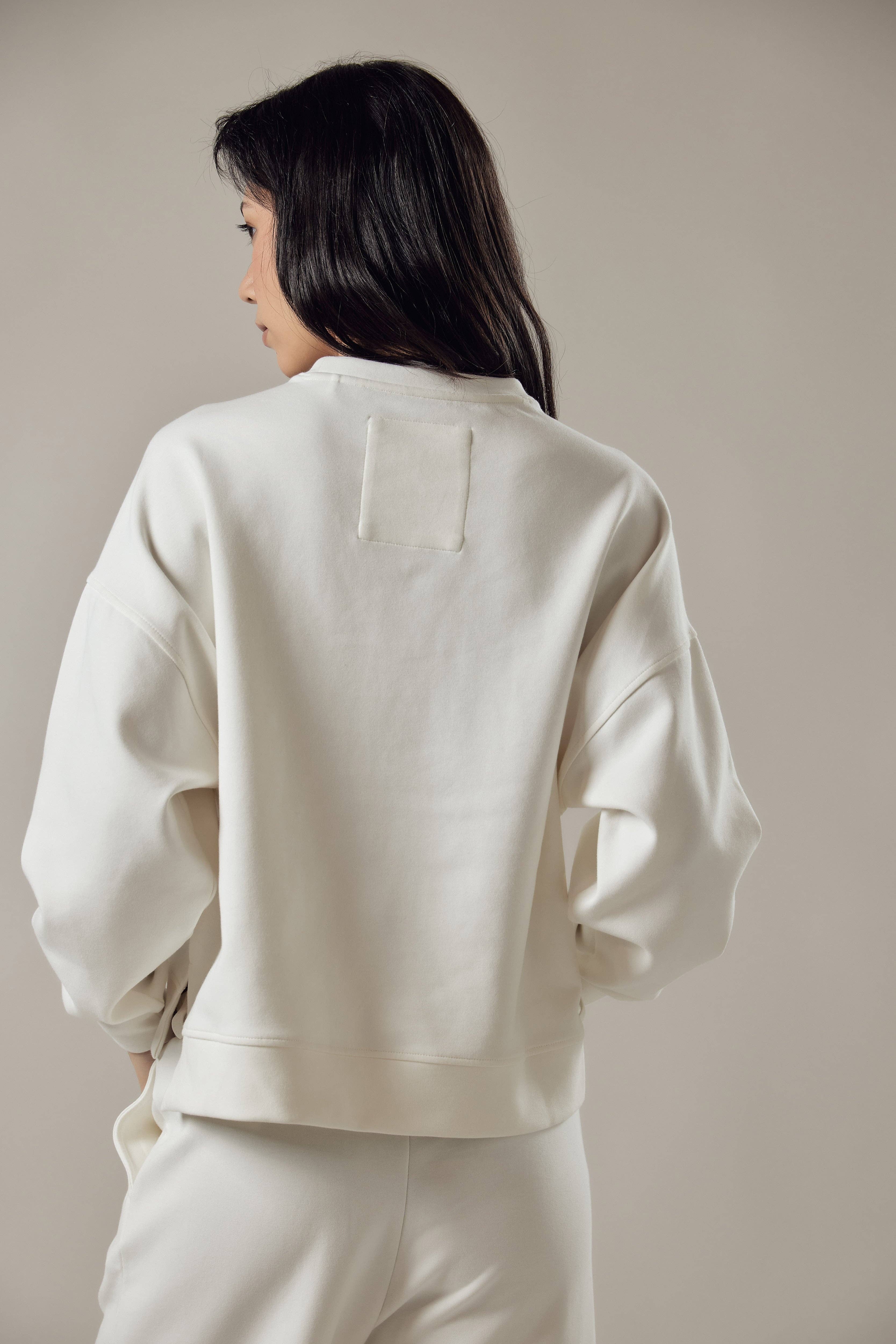 OWN OFF WITH NATURE - Wholesale Sweatshirt - Women's - Loose Fit Crew Neck Sweatshirt in Interlock1