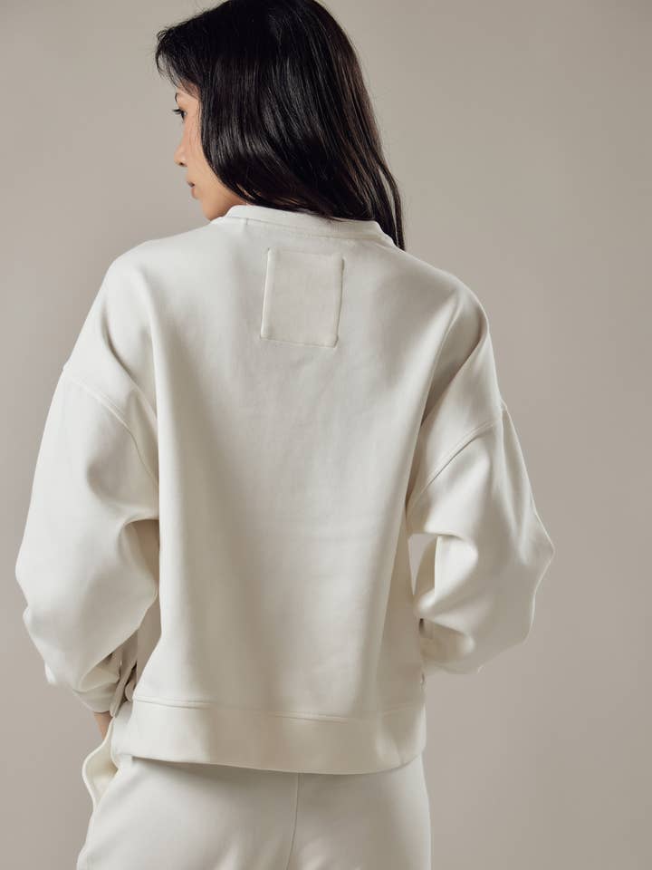 OWN OFF WITH NATURE - Wholesale Sweatshirt - Women's - Loose Fit Crew Neck Sweatshirt in Interlock1