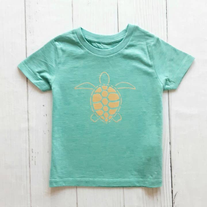 Camiseta infantil Turtle Verde Jaspeado para venta al por mayor de Imo Imo Baby
