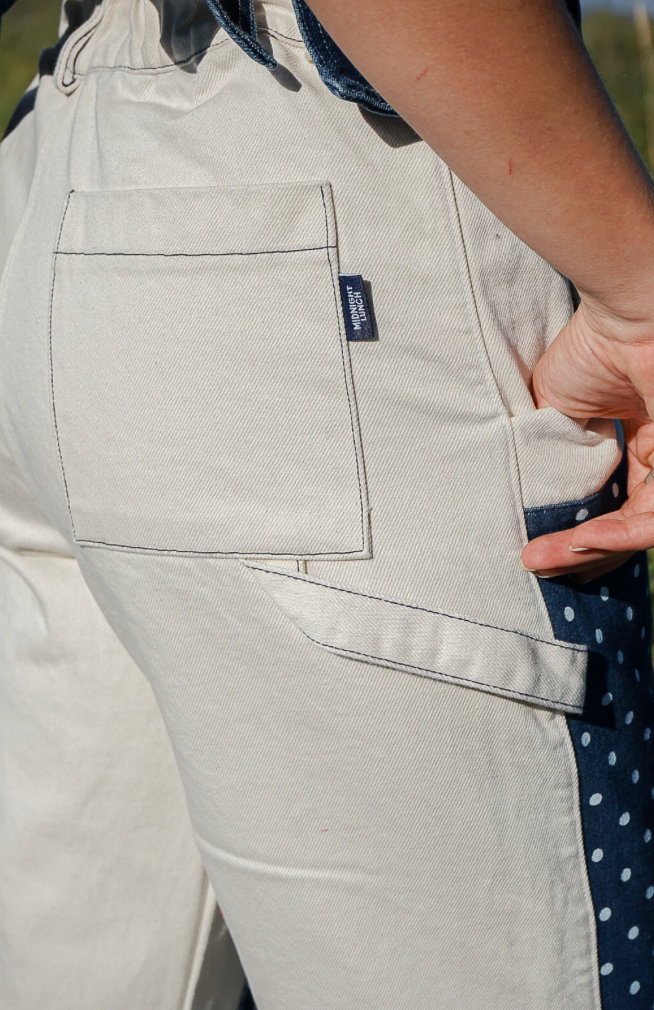 Midnight Lunch – Großhandel Hose – Damen – Panelhosen | Navy Dot1