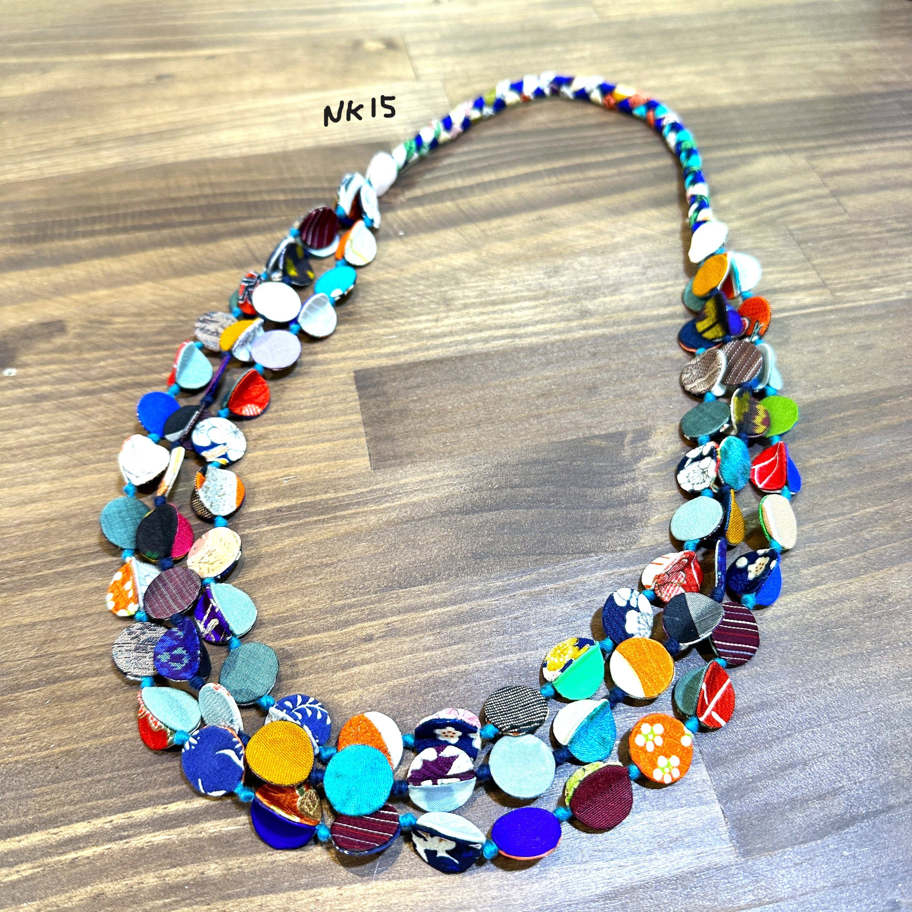 Sophie Silks - Vente Colliers plastrons - Collier kimono en corde à trois brins15