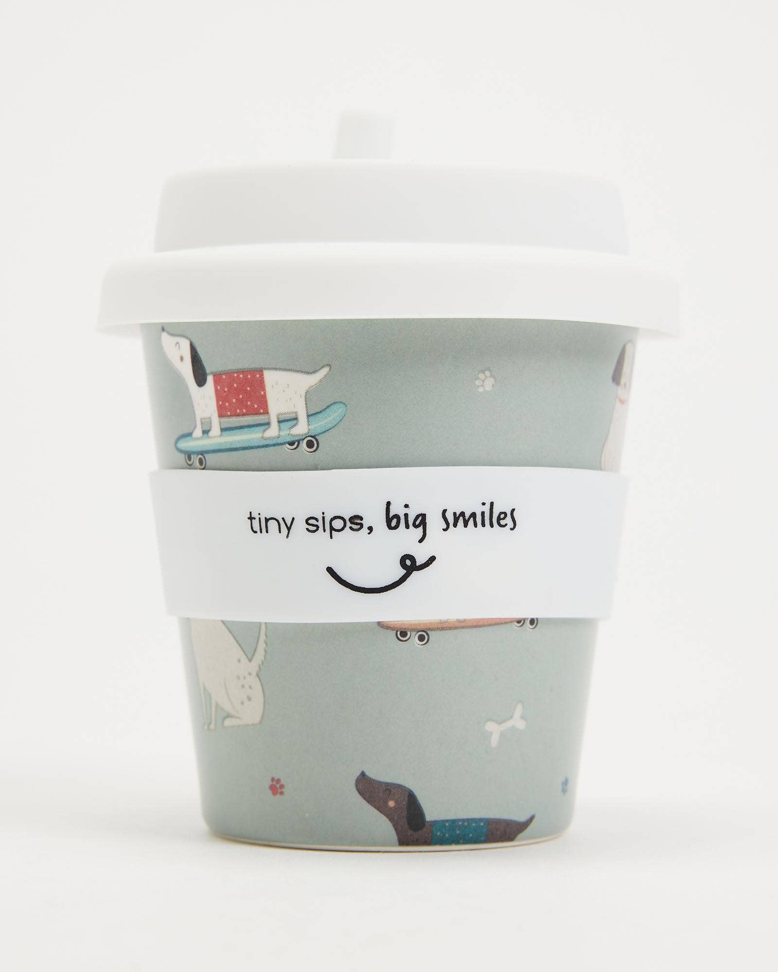 Itti - Vente Verre/tasse – enfant et bébé - Gobelet Baby Cino en bambou Itti avec 2 pailles - Doug's Playmates1