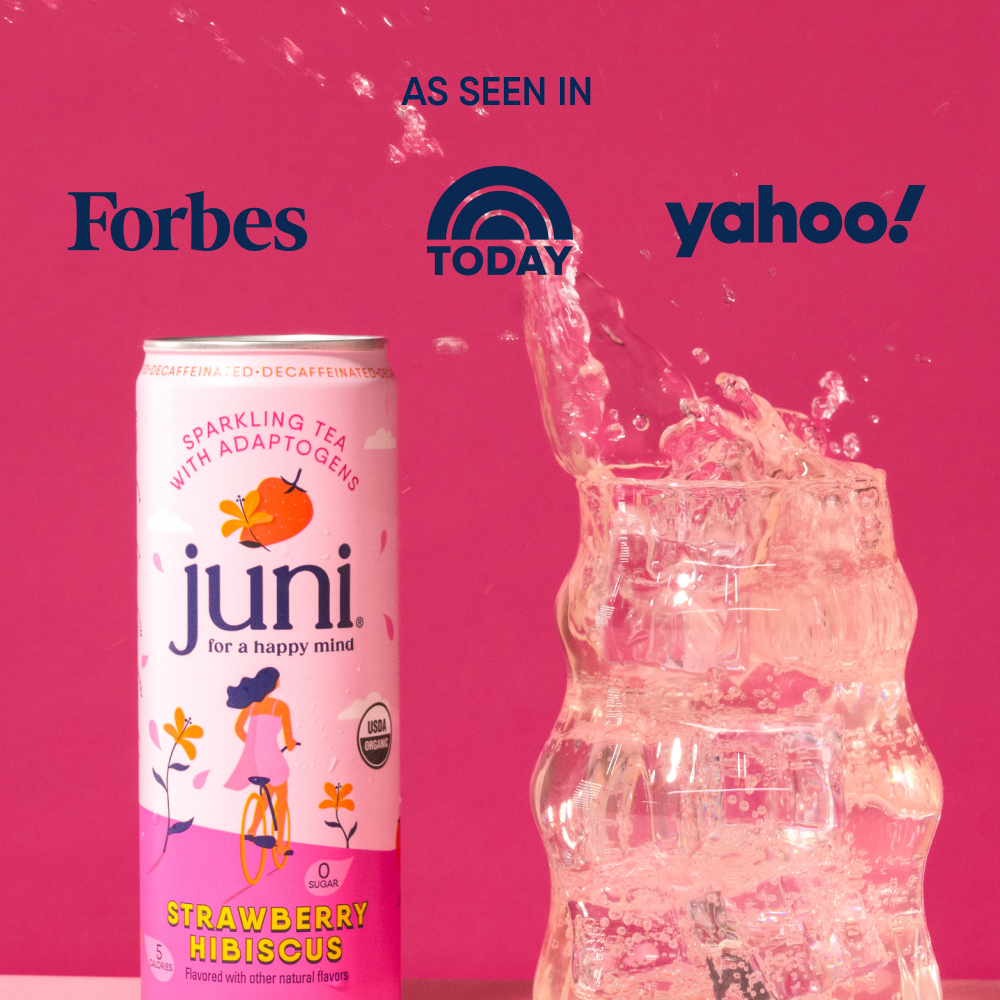 Juni - Wholesale Sparkling Water - Strawberry Hibiscus1