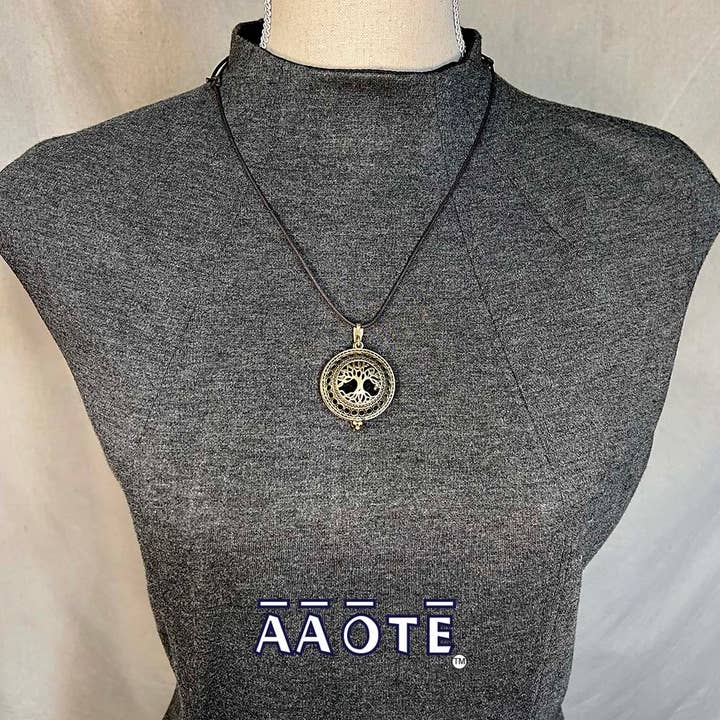 Locket Aromatherapy Diffuser Necklace on cotton sliding knot for wholesale by AAOTE