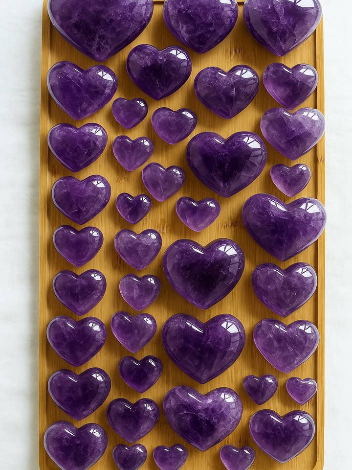 Cœur d'Améthyste Violet Foncé d'Uruguay | Amas d'Améthyste Velours Profond pour la Guérison pour la vente par Moon Rituals