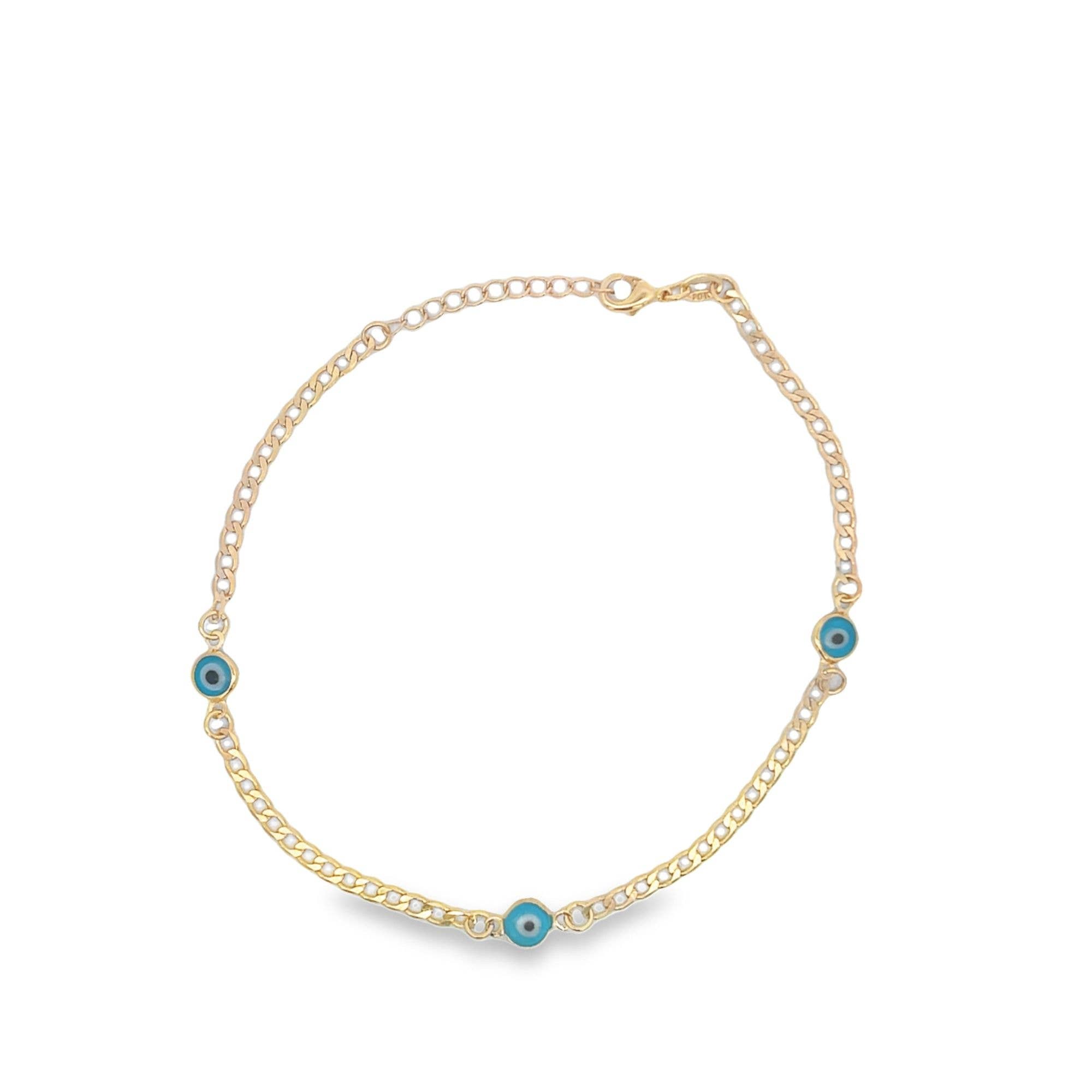 MIA Jewelry – Engroshandel Armbånd med vedhæng – 18K guld fyldt onde øjne perle armbånd I2071