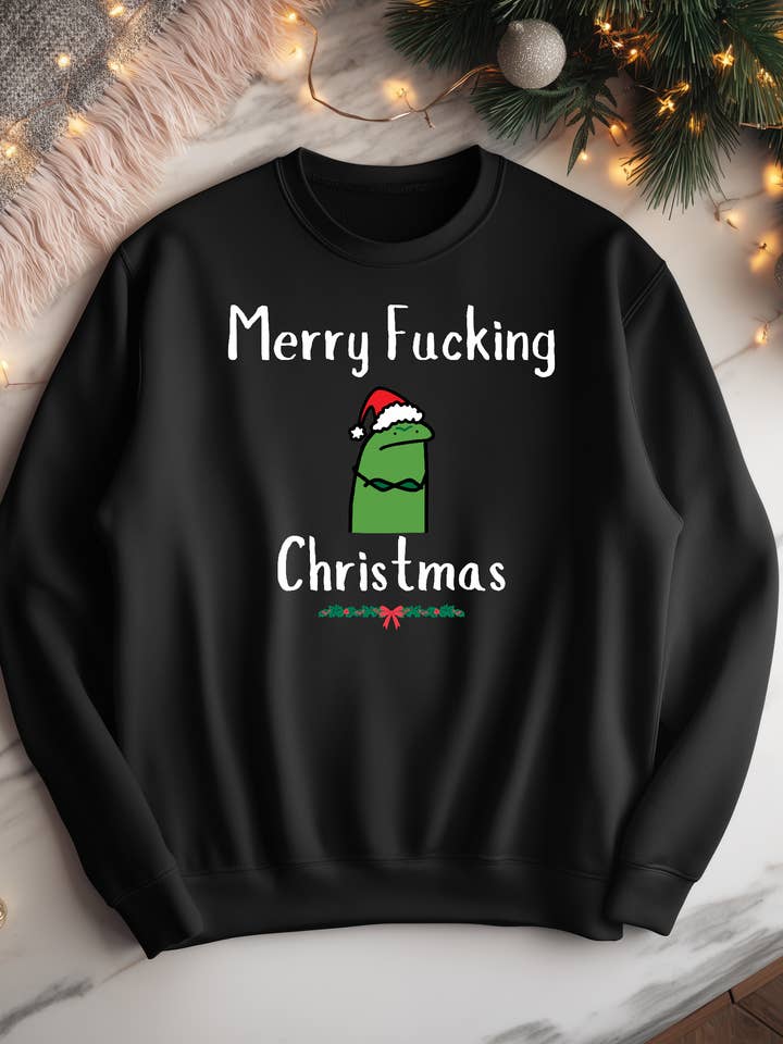 Merry Fucking Christmas Sweatshirt for wholesale by Cute And Spook