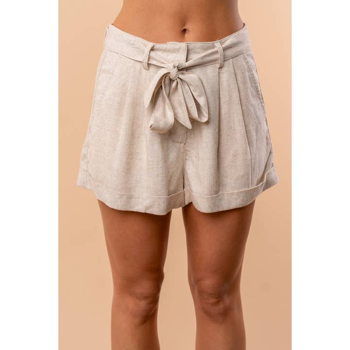 P80164 High Waisted Solid Knit Shorts for wholesale by White Birch