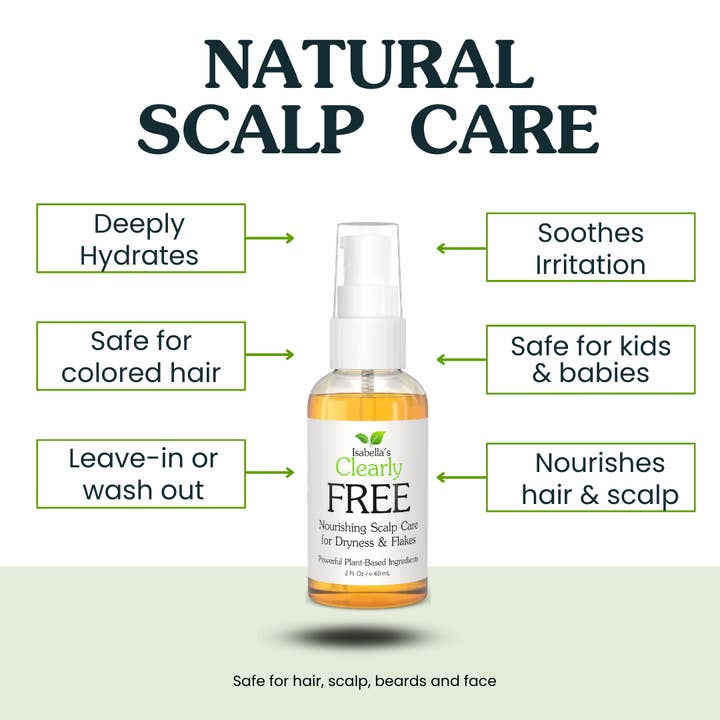 Isabella's Clearly - Wholesale Scalp/Hair Treatment - FREE, Nourishing Scalp Care for Dryness and Flakes7