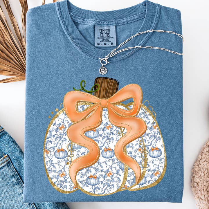 Preppy Pumpkin Graphic Tee for wholesale by Festivitees