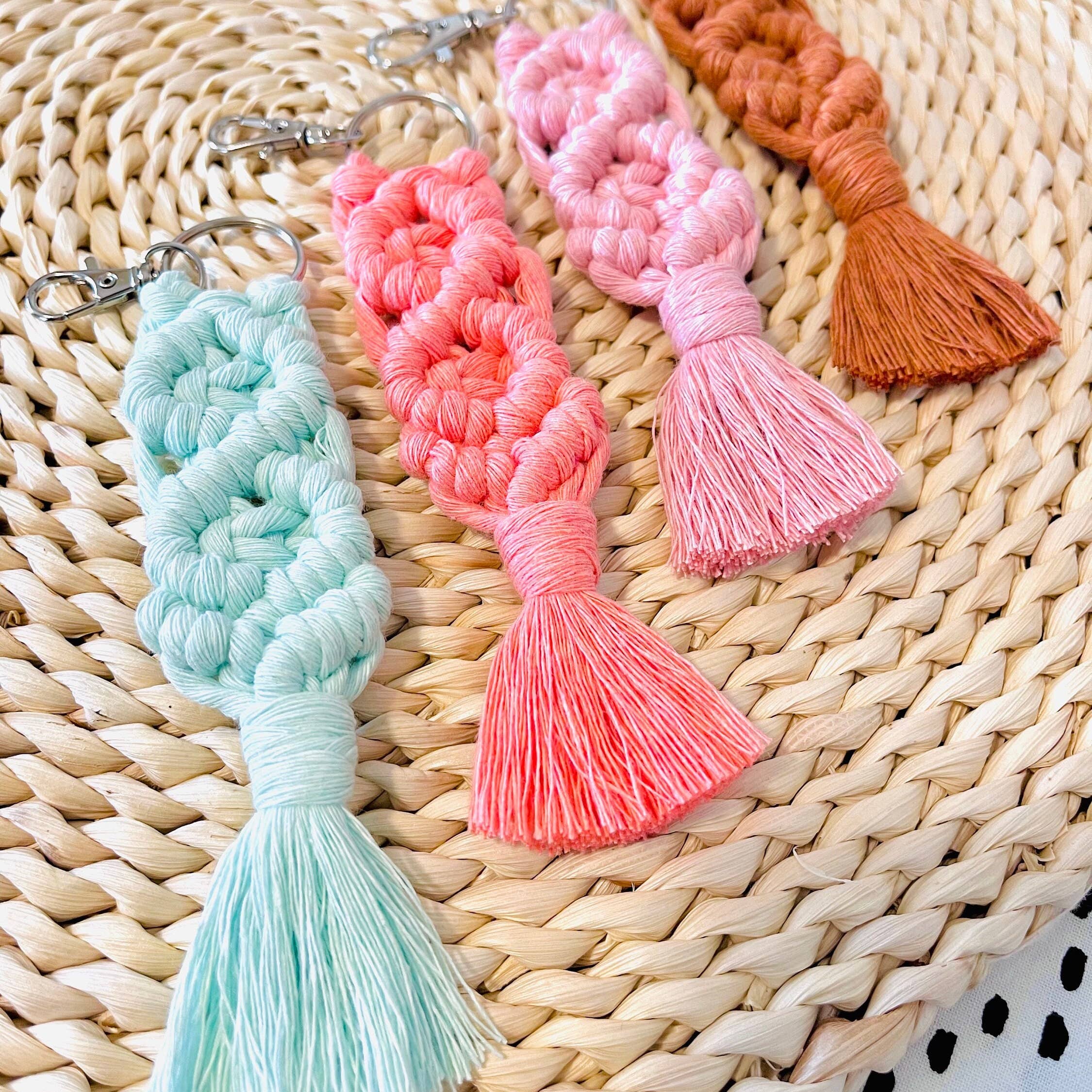 MarissaDDesigns - Wholesale Keychain - Women's - Macrame Keychain | Trendy Keychain Accessory | Boho Chic2