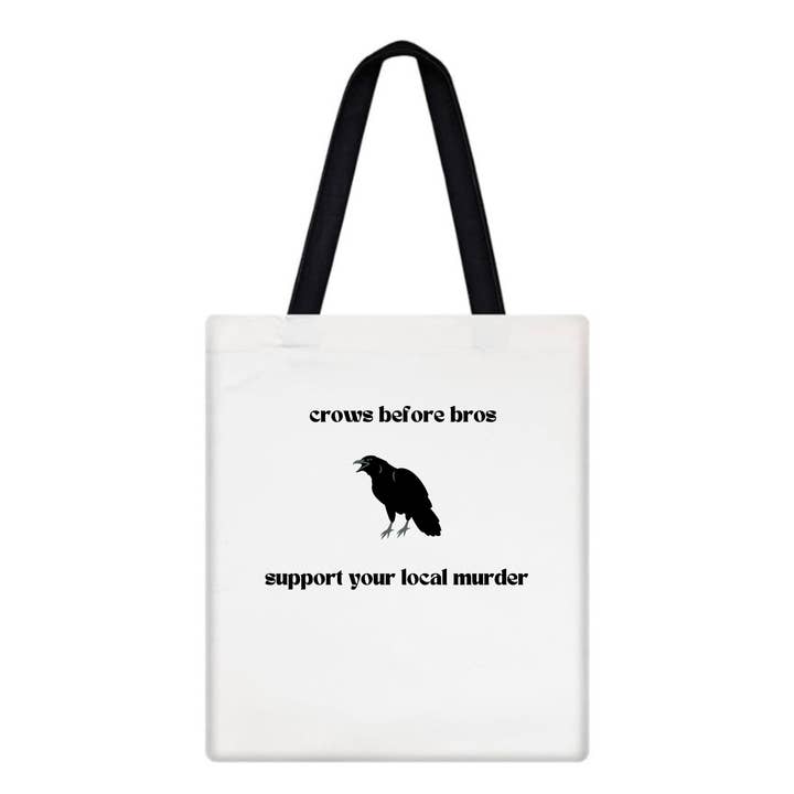 Support Your Local Murder Tote Bag for wholesale by EarBobs DC