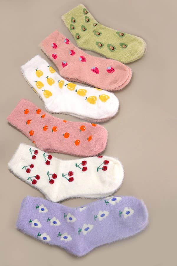 JOSSLYN by wall to wall - Wholesale Socks - Women's - WARM CHINLON SOFT FLEECE FUZZY SOCKS | 40S020531