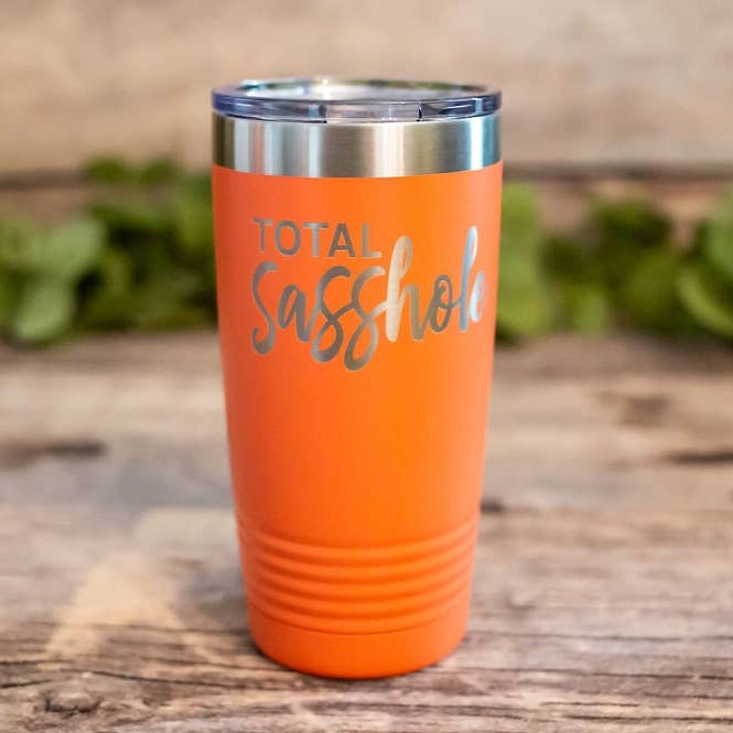 3C Etching - Wholesale Insulated Mug/Tumbler - Total Sasshole - Engraved Funny Tumbler1
