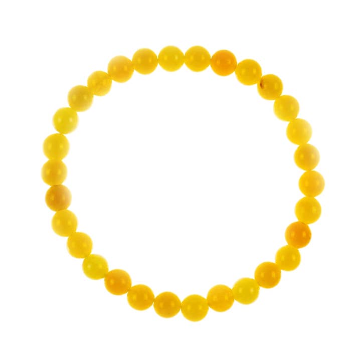 Ole - Wholesale Beaded Bracelet - Yellow Jasper Bead Stretch Beaded Bracelet