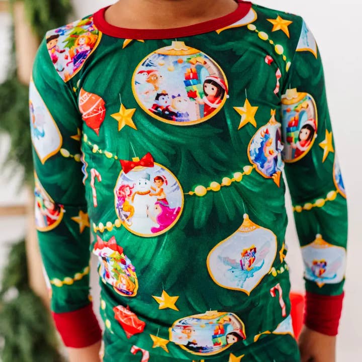 Dreambly Me - Wholesale Sleepwear Set - Kids - Christmas Ornaments Pajama Set1