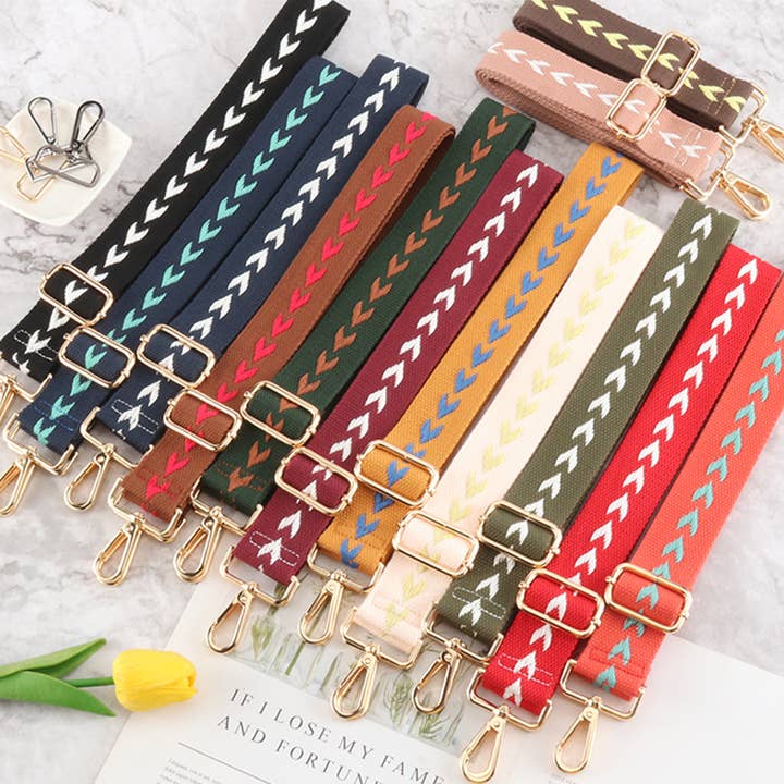 ACCITY - Wholesale Bag Strap - Women's - WOMEN STRIPE WIDENING BAG STRAP_CWMM038514