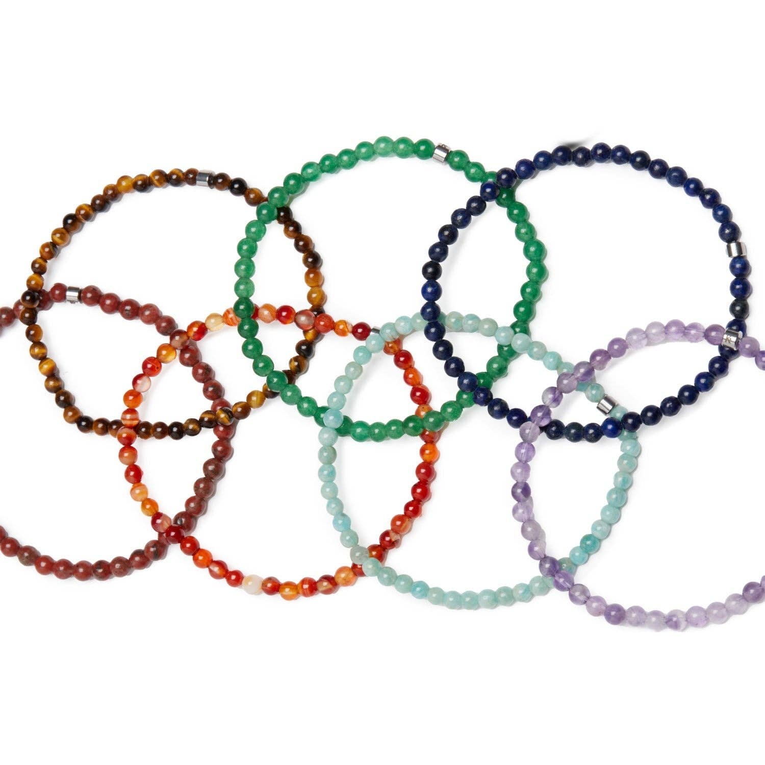 KARMA YOGA SHOP - Wholesale Jewelry Set - Set of 7 “Energy of the 7 Chakras” Mini Bracelets3