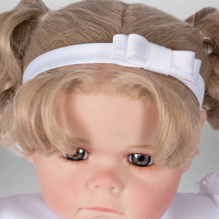 Baby Girl Head Accessory, Christening, Baptism, Headband for wholesale by Bajabella