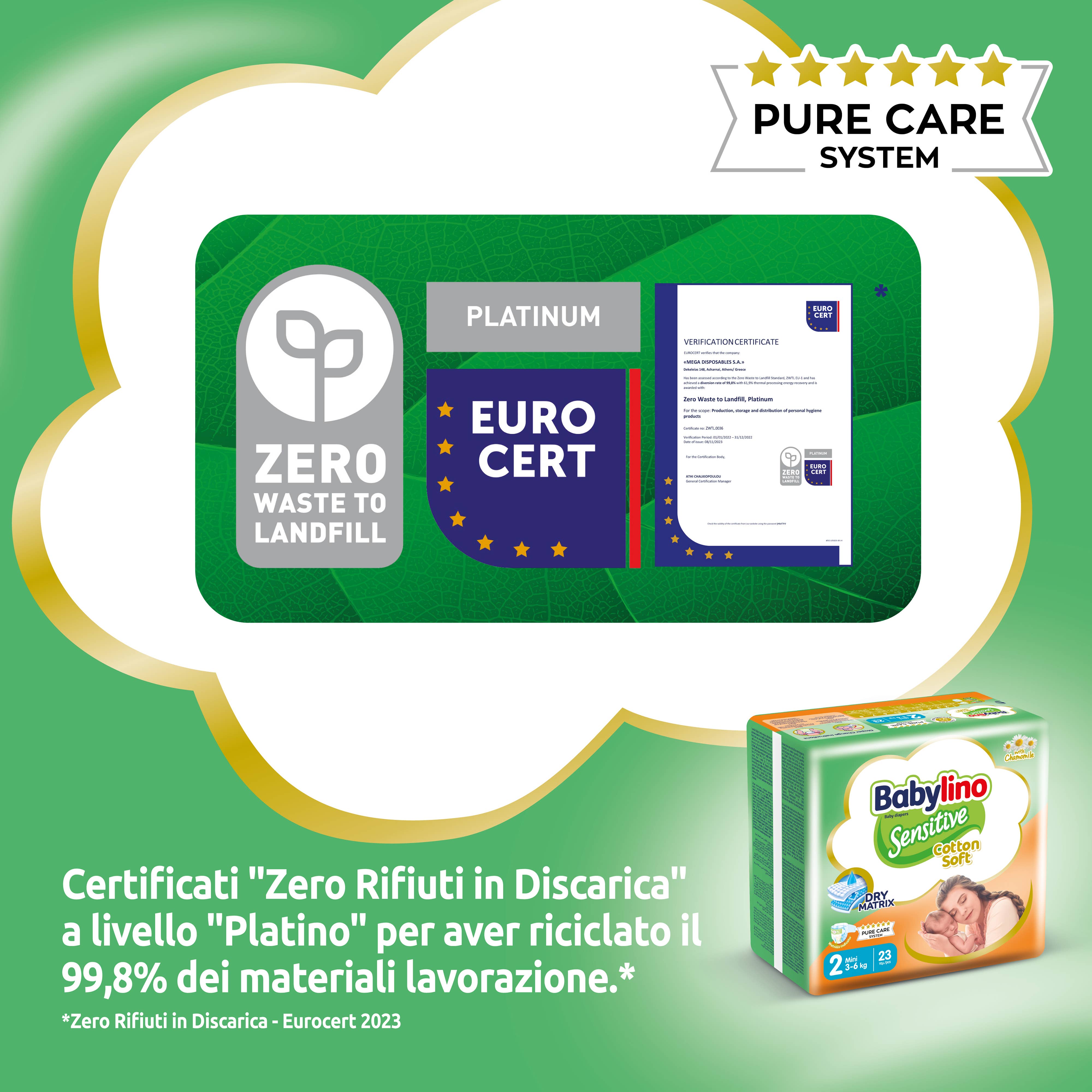 Babylino - Wholesale Diaper (Non-Cloth) - Baby - Babylino Sensitive Cotton Soft, Diapers Size 2, 64 Units9