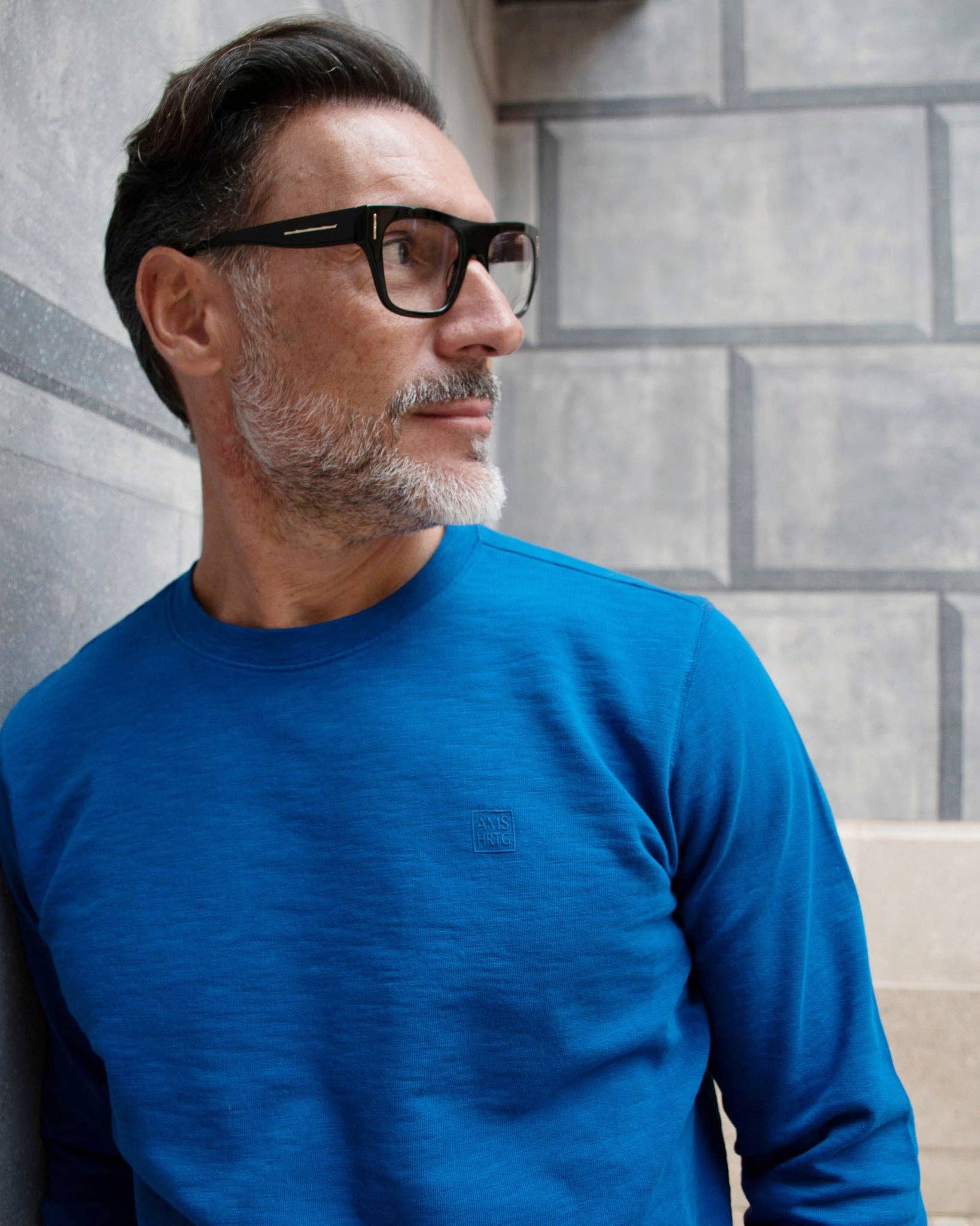 Harrison | Cobalt Blue Casual Crewneck Sweatshirt for wholesale on Faire9