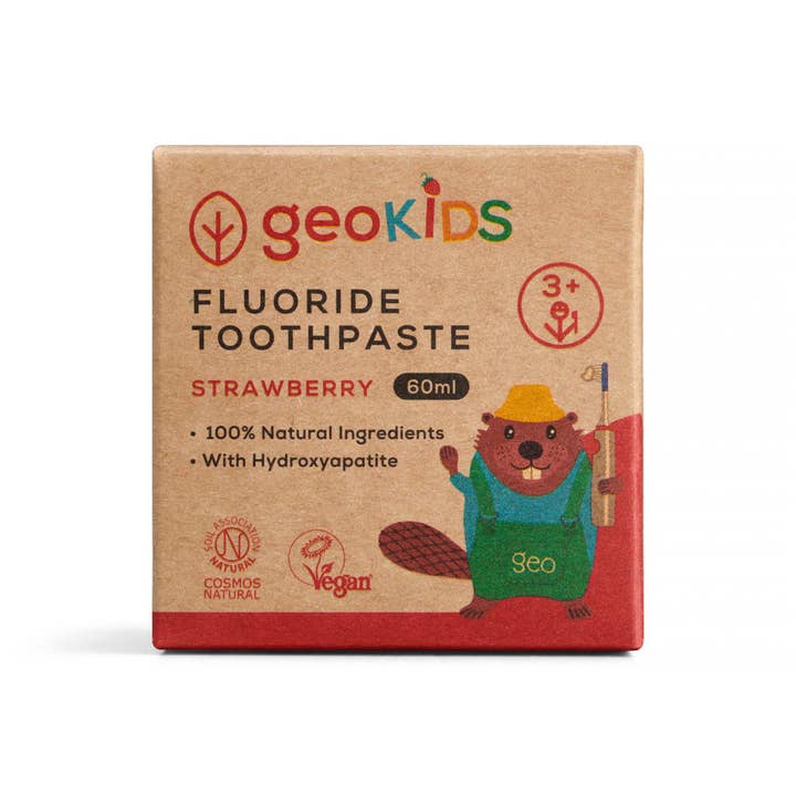 Georganics – wholesale Toothpaste – GeoKids Fluoride Toothpaste - Strawberry2