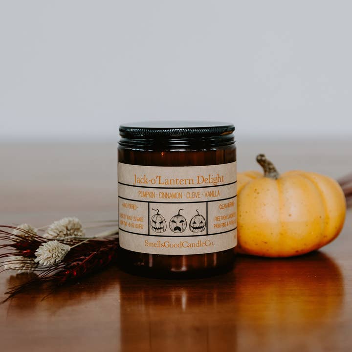 Jack O' Lantern Delight for wholesale by SmellsGood Candle Co.