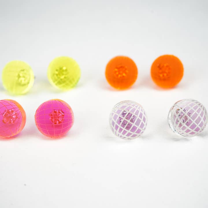 Laser Cut Disco Stud Earrings for wholesale by Design WhatHaveYou