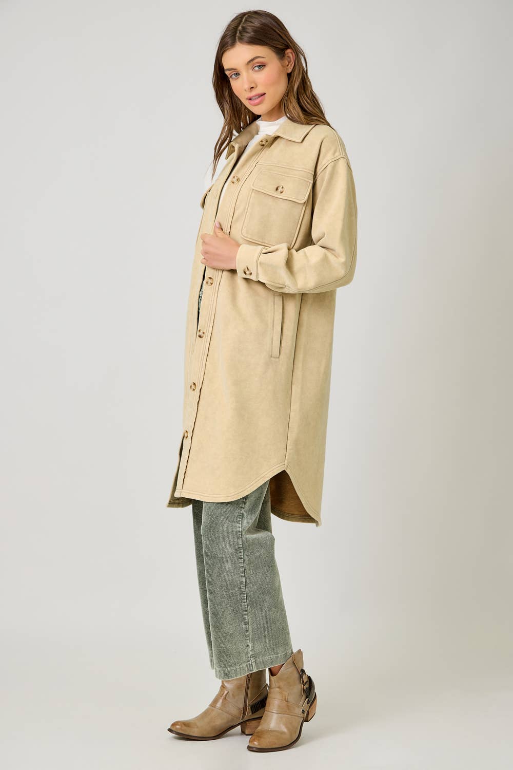 Mystree - Vendita all'ingrosso Giacca - Donna - 61231 Giacca Lunga in Spugna Lavata12