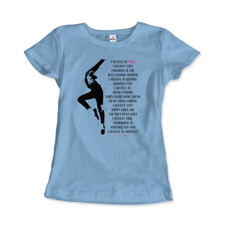 Art-O-Rama Shop – wholesale Screen printed t-shirt – Women′s – I Believe in Pink Quote T-Shirt14