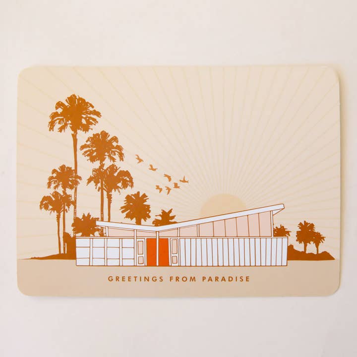 Sunshine Studios - Wholesale Postcard - Greetings From Paradise Postcard