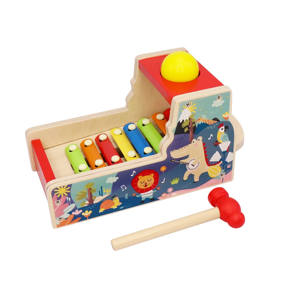 Leo & Friends - Wholesale Musical Toy - Kids & Baby - Leo & Friends Pound & Tap Xylophone with Slide-Out Xylophone2