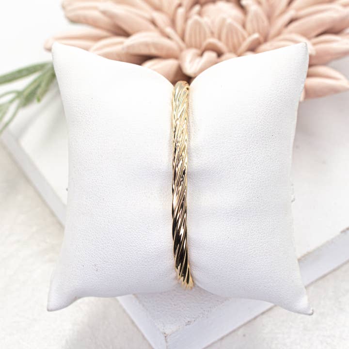 Bracciale aperto intrecciato, bracciale aperto polsino 4,3mm per la vendita all'ingrosso da parte di Cherie by Cherie