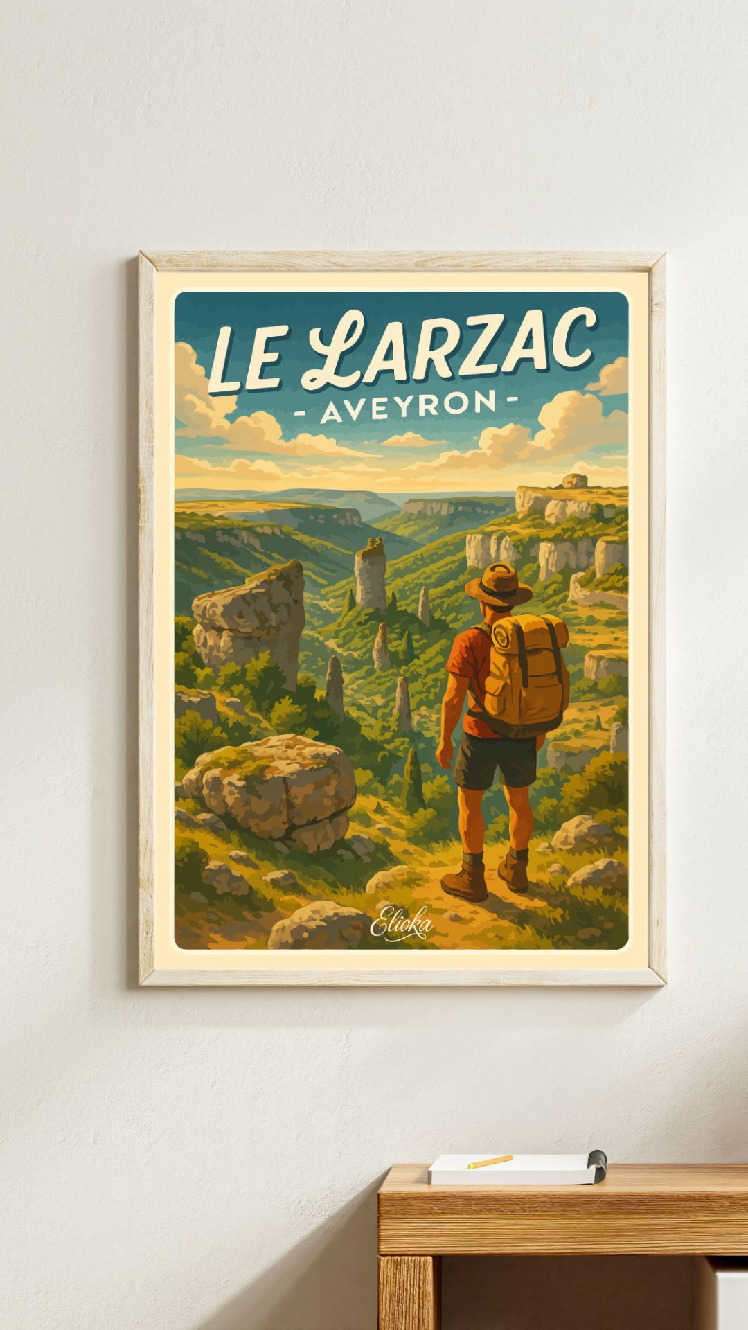 ELIOKA - Wholesale Poster - Displays "Le Larzac" Aveyron1