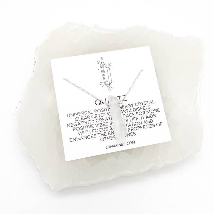 Alltägliche Quarz-Halskette für den Großhandel von Luna Pines