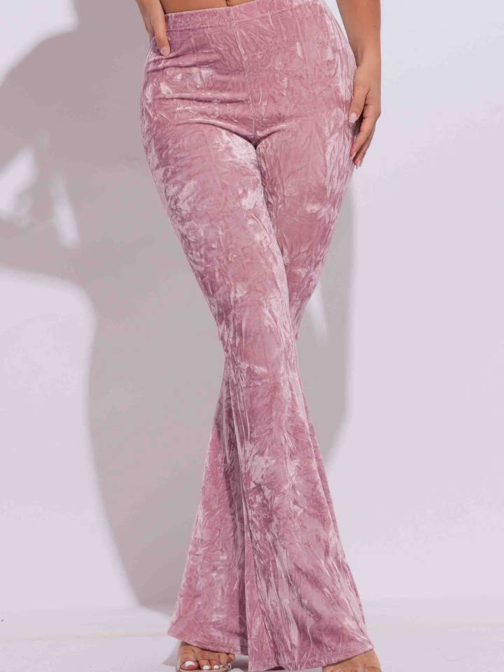 Pantalon évasé en velours écrasé pour la vente par K Too