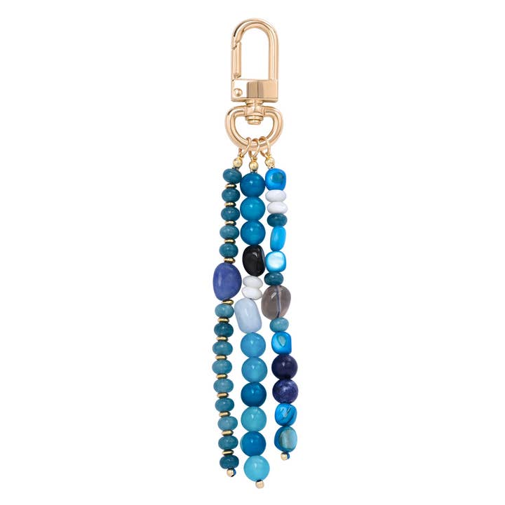 Blue Agate Harmony Bag Charm for wholesale by Cape Diablo