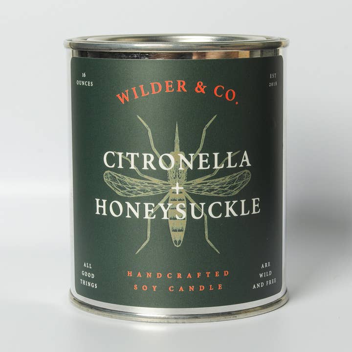 Candela per esterni Citronella + Honeysuckle per la vendita all'ingrosso da parte di American Heritage