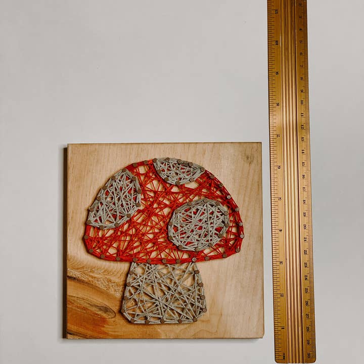 Knot Really Art - Wholesale DIY Craft Kit - Mushroom DIY String Art Kit