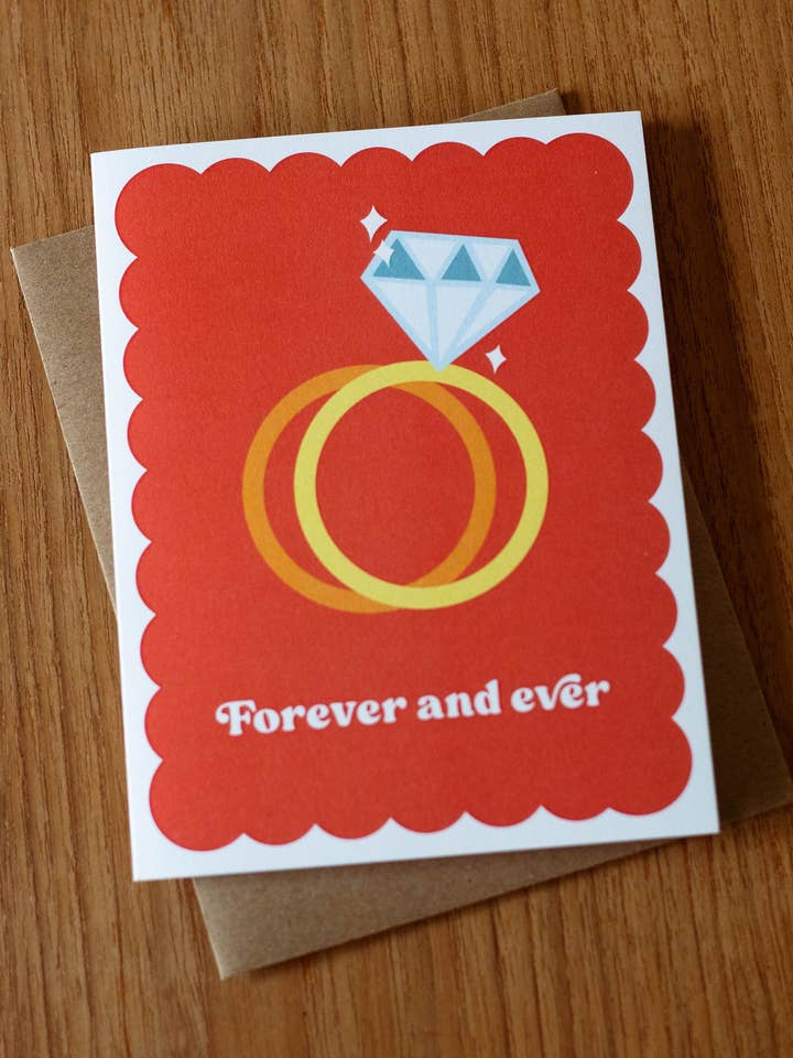 Forever and Ever greeting card for wholesale by Yeehaw Paper Co.