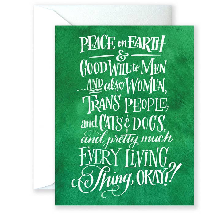 Lionheart Prints - Wholesale Everyday Greeting Card - Peace on Earth Greeting Card