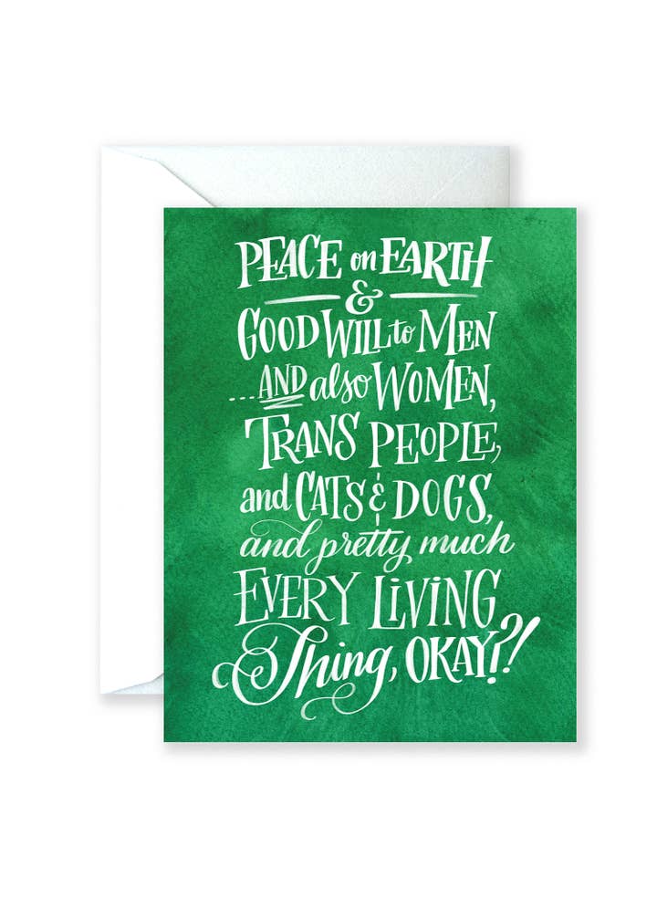 Lionheart Prints - Wholesale Everyday Greeting Card - Peace on Earth Greeting Card0